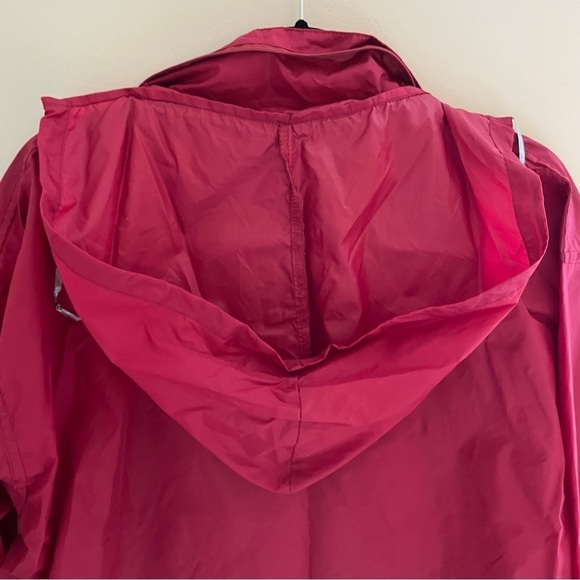 TRAILS Edge Vintage 3/4 Zip, Pullover Hooded Windbreaker, Burgundy, Size L - Picture 6 of 16